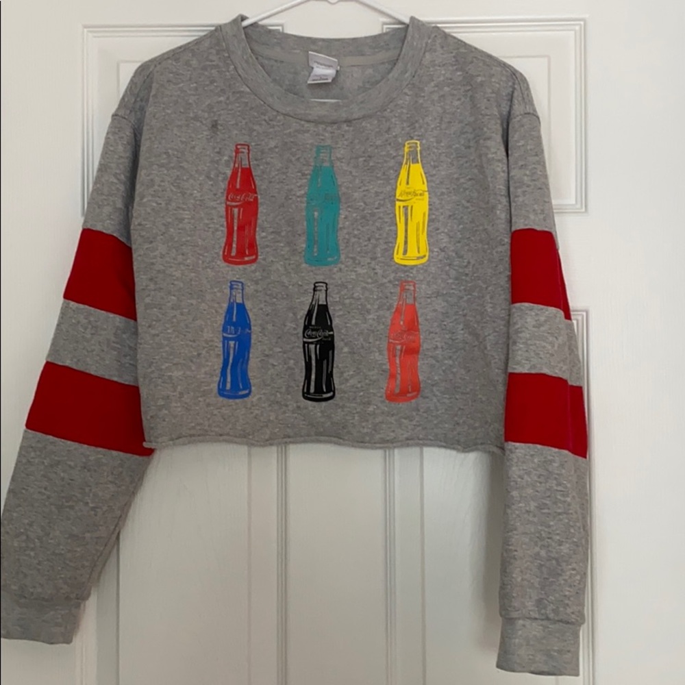 Cropped Coca-Cola crewneck